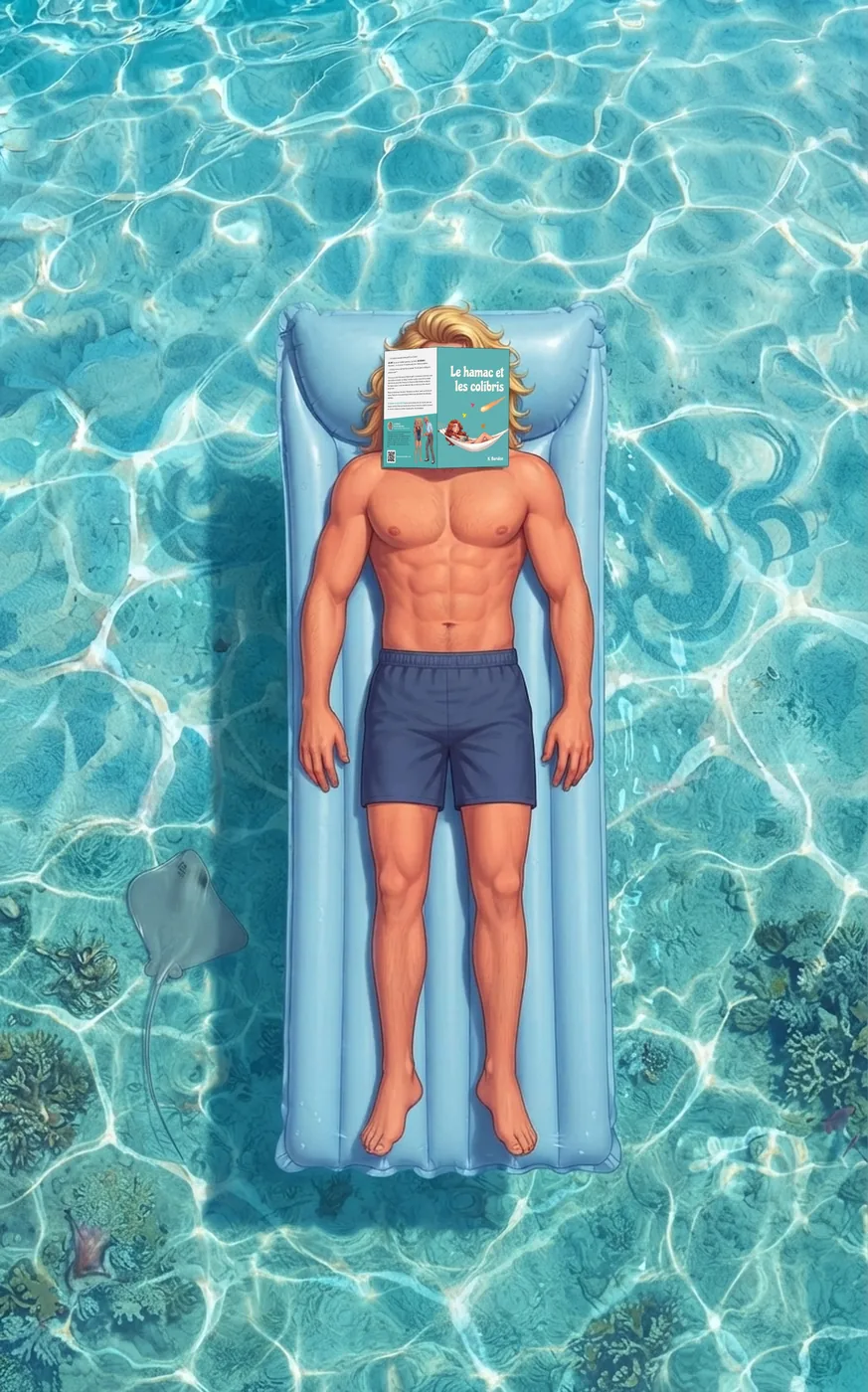 Le Viking s'est endormi sur son matelas gonflable, le roman Le Hamac et les Colibris ouvert sur le visage.