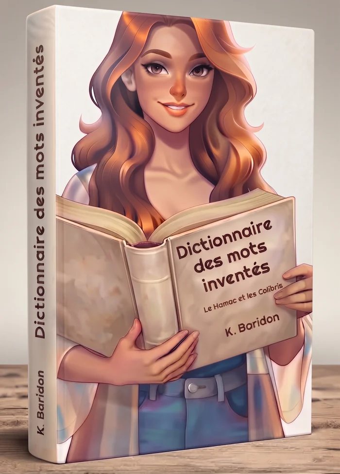 Coraline tient le dictionnaire des mots inventes